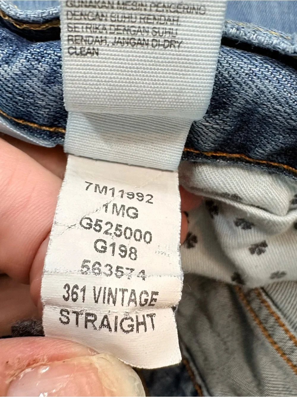 Lucky Jeans Mens 34 361 Vintage Blue Straight Leg Mid Rise Medium Wash Relaxed